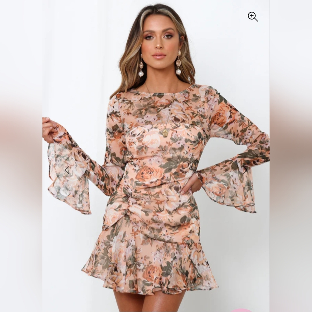 Floral Bell Sleeve Dress